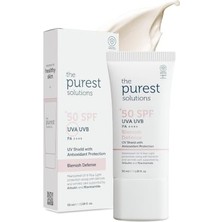 Marmara Avm Lekeli Ciltler Için Antioksidan Destekli Güneş Kremi, 50+ Spf Uva/uvb Blemish Defense, Antioxidant Protection