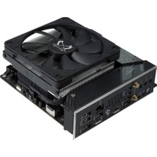 Lexroo Big Shuriken 4 Low Profile Cpu Soğutucu, 120MM Slim Fan, Intel & Amd Uyumlu - Siyah