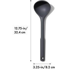 Lexroo Good Grips Silikon Kepçe, Biber Mısır, Büyük - Isıya Dayanıklı