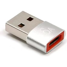 Lexroo Ac-58 Type-C To Usb-A Otg Adaptör - Gri