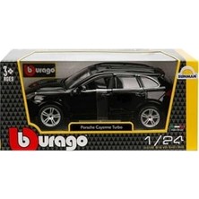 Marmara Avm Porsche Cayenne Turbo Plus 1:24 Ölçek Model Araba, Siyah, Açılabilen Kapılar