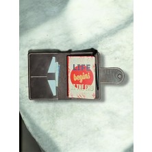 Marmara Avm Defter; El Yapımı Deri Kılıfı, Kahverengi, 9X14 Cm, El Dikişli Organizer, Çıtçıtlı Kapak, Hakiki Deri