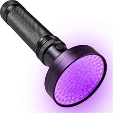 Marmara Avm Mor Işık Uv El Feneri, Güçlü 100 LED Işık, 395NM Mor Işık El Feneri, Şık Siyah Dayanıklı Tasarım, Evcil Hayvan Lekeleri, Otel Hijyen Kontrolleri ve Sürüngen Gözlemi Için Profesyonel Uv El Feneri