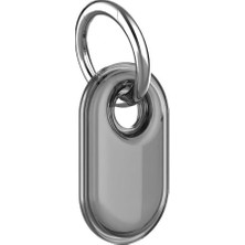Marmara Avm [transparent-Keychain] Samsung Galaxy Smarttag 2 ile Uyumlu Kılıf Hafif ve Şeffaf Tasarım Smart Tag 2 Kilif Sinyal Kaybı Olmayan Çizilmeye Karşı Koruyucu Smart Tag 2 Kılıfı (Şeffaf-Siyah)