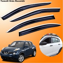 Caraks Nissan Juke Krom Cam Rüzgarlığı Abs Nikelajlı Krom Mügen Cam Rüzgarlığı 2010-2015 Arası 4 Parça