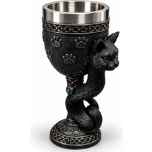Marsilyan Kedi Figürlü 3D Paslanmaz Çelik Kadeh Bardak ALK6543