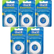 Tr Essential Floss Naneli ve Mumlu Diş Ipi 50 M x 5 Adet