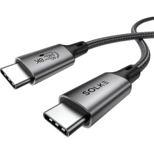 Marmara Avm Usb4 Usb-C Kablo, 1.8 M, 240W, 40GBPS, 8k 60Hz, 4K 144Hz, Thunderbolt 3/4 Uyumlu Type-C Hızlı Şarj, Veri, Görüntü ve Ses Aktarım Kablosu