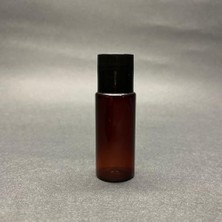 Marmara Avm 15 cc Amber Pet Şişe, Siyah Sızdırmaz Kapaklı, 15 ml Buklet Şişe x 10 Adet