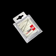 Marmara Avm 50 Adet Beyaz Isıyla Daralan Makaron Seti, 3.2 mm x 20,2.4 mm x 15,1.5 mm x 15