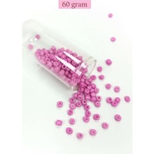 Bin1çeşit Dökme Cam Kum Boncuk Büyük Boy (6/0) 4 mm - 60 Gram - Eflatun - BNC121