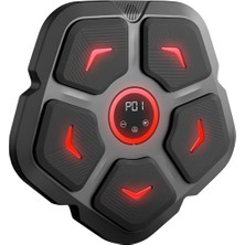 Marmara Avm Müzikli Boks Makinesi; 3 Farklı Mod ve 9 Hız Ayarı, Bluetooth Hoparlörlü, Yumruk Absorbe Edici, LED Işıklı Tasarım, Kondisyon Sağlayıcı, Çocuklar ve Yetişkinler Için Egzersiz Duvar Boks Makinesi