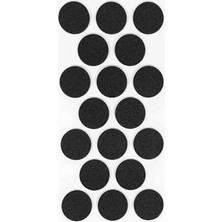 Marmara Avm Furndıy Sandalye ve Koltuk Için Kaymaz Pedler 30 mm x 18 Parça, Ahşap Zemin Koruma, Kendinden Yapışkanlı Kaymaz Eva Ped, Mobilya Ayakları Için Kaymaz Pedler (Siyah, Yuvarlak)