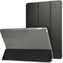 Marmara Avm Kapak, iPad 11.nesil A16 11INÇ/10.NESIL 10.9inç ile Uyumlu Kılıf Saydam Arka Flip Smart Cover Katlanabilir Standlı Darbe Emici Koruyucu Tablet Kılıfı Akıllı Uyku Özellikli Siyah