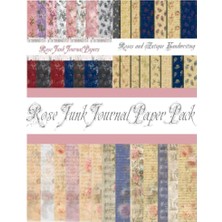 Marmara Avm Gül Temalı Junk Journal Paketi