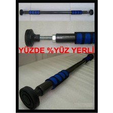 Marmara Avm Unisex Siyah Koridor Barfiksi 130-160 cm Ayarlanabilir Duvar Tipi Barfiks Barı, KRD130-150