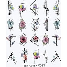 Marmara Avm Tırnakmania Su Transferli Nail Art Sticker X023 (49831-23) 3885