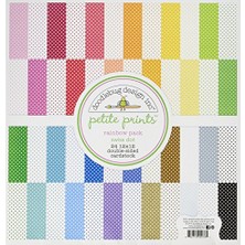Marmara Avm Dooblebug Petite Isviçre Puantiyeli Tonkartons 12 Inç x 12 Inç 2 Rainbow