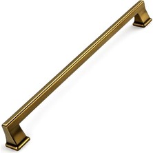 Marmara Avm 320 mm Mat Antik Sarı Çekmece Kulp, Modern Metal Dolap Kulbu