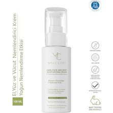 Marmara Avm El, Yüz ve Vücut Nemlendirici Krem, Hyalüronik Asit, Seramid ve Gliserin Içerikli, Parfümsüz, 100 ml
