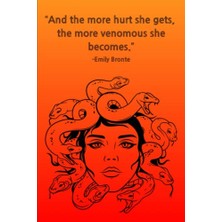 Marmara Avm And The More Hurt She Gets, The More Venomous She Becomes: Emily Brontë Çizgili Günlük