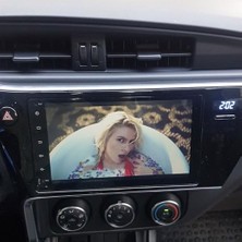 Marmara Avm Toyota Corolla ile Uyumlu- Araç Multimedya Ekran - 4gb 64GB - S - Black - 2017-2018 - 9 Inch - - Red