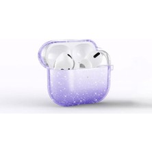 Marmara Avm Apple Airpods 3. Nesil Uyumlu Airbag 32 Parlayan Simli Saydam Kılıf, Mor