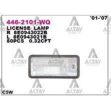 Depo Audi A3 - A4 - A6 2001-2011 Plaka Lambası - Sağ (Oem NO:8E0943022B)