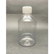 Marmara Avm 250 cc (250 Ml) Düz Model Boş Pet Numune Şişesi, Beyaz Kapaklı, 10 Adet