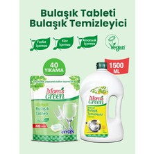 Mom's Green Oksijenli Bulaşık Tableti ve Elde Bulaşık Limon 1500 ml