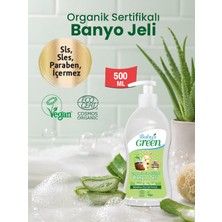 Baby's Green 500 ml Ecocosmos Organik Aloe Veralı Banyo Jeli Yenidoğanlar İçin SLS ve Paraben İçermez