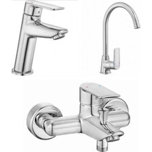 Koldoor Eca Lia Banyo Bataryası Eviye Bataryası Lavabo Bataryası 20 Yıl Garanti