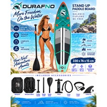 Durafno HMI106  330X76X15 cm Şişme Sup Board  Stand Up Paddle Board – Pompa Kürek Seti – 200 kg Taşıma Kapasiteli