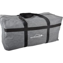 Nurgaz Campout Katlanabilir Seyahat Çantası Gri 850 gr 32.5 x 23.5 cm Dayanıklı Malzeme ile