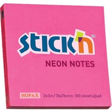 Marmara Avm 187648 Stıckn 76X76 Neon Pembe 100 Yaprak
