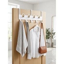 Maison Luré Pratik Kapı Arkası Askı - Banyo Düzenleyici Askılık - Beyaz