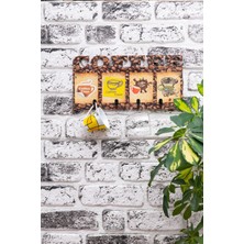 Maison Luré 4 Askılı Doğal Ahşap Duvar Askılığı Askılık