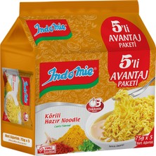 Indomie Köri Çeşnili Noodle 5 x 75 G - 8 Adet