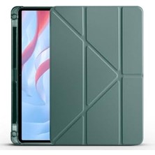 Marmara Avm Xiaomi Poco Pad/xiaomi Redmi Pad Pro 12.1 Inç ile Uyumlu Kapaklı Standlı Kalem Bölmeli Koruyucu Kılıf - Yeşil