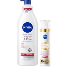 Marmara Avm Repair&care Nemlendirici Vücut Losyonu 400 ml ve SPF50 LUMINOUS630 Leke Karşıtı Gündüz Yüz Kremi 40 ml