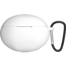 Marmara Avm Huawei Freebuds 4i Uyumlu Standart Silikon Kılıf, Beyaz