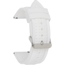 Marmara Avm 20 Mm-22 Mm-24 mm Saat Uyumlu Delikli Spor Silikon Saat Kordonu Kayışı S26