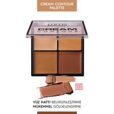 Lollis Krem Kontür Paleti 4 Renk, Cream Contour Palette 4 Color-02