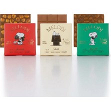 Melodi Peanuts Collection Fındıklı-Sütlü-Fıstıklı Çikolata Tablet 60G 3 Adet