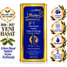 Boztepe 5 LT Erken Hasat Natürel Sızma Zeytinyağı (2026-2027) Soğuk Sıkım Filtresiz Ayvalık Menşeli