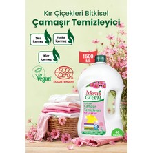 Mom's Green Bitkisel Çamaşır Deterjanı 1,5 lt 40 Yıkama Vegan Kır Çiçekleri ile Ferah Temizlik