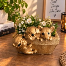 Forevv Dekoratif Hayvan Figürlü Masaüstü Organizer Kalemlik – Takı Toka Anahtar Düzenleyici Çok Amaçlı Polyester 14X19 cm