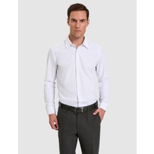 Pierre Cardin Beyaz Slim Fit Uzun Kollu Basic Gömlek 50331432 VR013