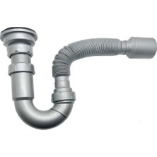 Koldoor Donau Lavabo Eviye Sifonu S Tipi Körüklü .ø40 - 50 mm Çıkşlı