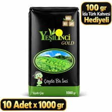 Yeşil Inci Gold 1 Koli Yeşilinci Gold Çay 1 kg 10 Adet - Yoğun Demli Geleneksel Türk Siyah Çayı